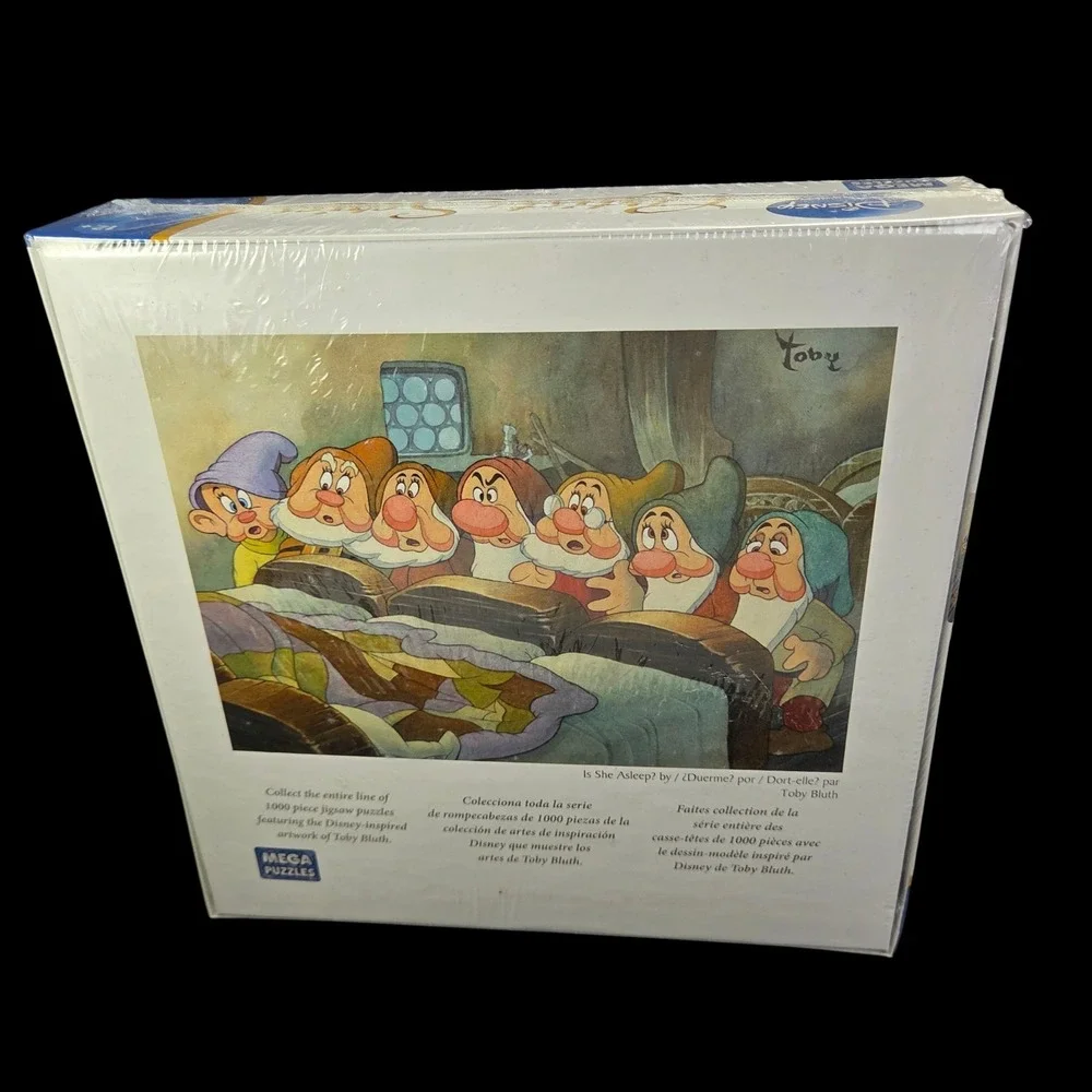 Disney Snow White Seven Dwarfs Puzzle‎ 1000 Pc Toby Bluth Art Is She Asleep New